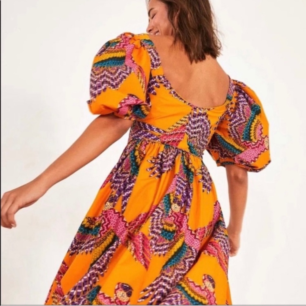Farm Rio | Beaded Macaws Midi Dress NWT - Picture 3 of 15
